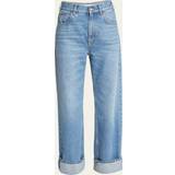 Chloé Blå Bukser & Shorts Chloé Flared boyfriend jeans Blue 87% Cotton, 13% Hemp Blue