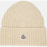 Moncler Tilbehør Moncler Wool and cashmere-blend beanie white One fits all