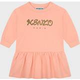 Kenzo Kjoler Børnetøj Kenzo Girl's Logo-Print Jersey Dress, 6M-3 NUDE