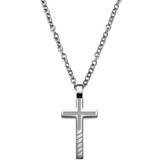 Halskæde mænd Lucleon Cross Necklace - Silver