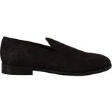 Dolce & Gabbana Herre Loafers Dolce & Gabbana Black Floral Brocade Slippers Loafers Shoes EU39/US6