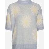 Noella Raya Knit Sweater Light Blue/Offwhite Flower