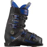 130/135/140/150/155/165/170 Alpinstøvler Salomon S/Pro HV 130 Ski Boots 2024 - Black/Blue Metallic/Beluga
