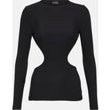 Balenciaga Nylon Tøj Balenciaga Cutout jersey top black