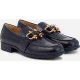 Bottega Veneta Dame Lave sko Bottega Veneta Monsieur Patent-leather Loafers Womens Dark Blue