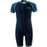 UV-beskyttelse Badetøj zigzag Mayon Printed UVA Swimsuit Blue, Unisex, Tøj, Badetøj, Svømning, Blå 98/104