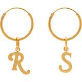 Øreringe Raf Simons Rs Logo Gold Earrings Gold
