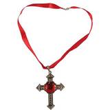 Smykker Rubin kors halskæde