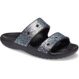 Sandaler Crocs Girl's Childrens/Kids Classic Glitter Sandals Black