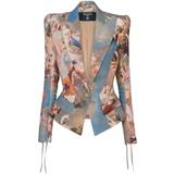 Dame - Multifarvet Blazere Balmain Slim-fit Sky printed canvas jacket bleu_multico