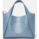 Stella McCartney Blå Håndtasker Stella McCartney Logo Grainy Alter Mat Shoulder Bag, Woman, Sky Blue Sky Blue U