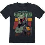 Star Wars T-shirts Star Wars T-shirt til børn Baby- & børnetøj Børn The Mandalorian Boba Fett Lives drenge og piger sort