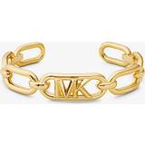 Smykker Michael Kors Empire Precious Metal-Plated Brass Chain-Link Cuff Gold ONE