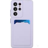 Grøn Mobiltilbehør MAULUND Samsung Galaxy S23 Ultra Fleksibel Plastik m. Kortholder Lilla
