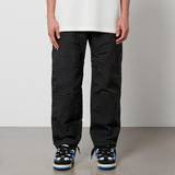 Y-3 Dame Bukser & Shorts Y-3 Quilted Shell Wide-Leg Trousers Black
