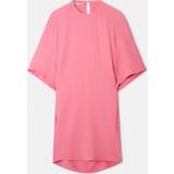 Silke - Slå om Kjoler Stella McCartney Oversized Sleeve T-Shirt Dress, Woman, Bright Pink, Bright Pink