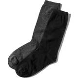Timberland Herre Undertøj Timberland 2-pack Everyday Crew Sock For Men In Dark Grey/black Grey