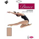 Silky Hipsters Tøj Silky Girls Dance Shimmer Full Foot Tights 1 Pair 9-11 Years Light Toast