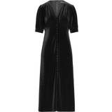 Fløjl - V-udskæring Kjoler Lauren Ralph Lauren Tiarnan Velvet Dress, Black