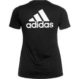 56 - Dame T-shirts & Toppe adidas Go To Tee Plus White/Black, Female, Tøj, T-shirt, Træning, Sort, 56-58
