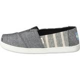 Toms Unisex Sneakers Toms Black Cabana Stripe Grey