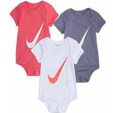 Nike Bodyer Nike Girls Pack Of Bodysuits In Cotton With Short Sleeves, Birth-12 Months