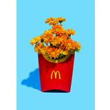 Blå Vægdekorationer Poster & Frame Super Mercat Flower Fries Plakat 30x40cm