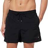 Tommy Hilfiger Badebukser Tommy Hilfiger Essential Mid Length Swim Shorts BLACK