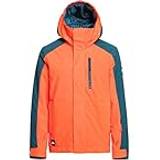 Sølv Overtøj Quiksilver Mission Block Youth Jacket Ski jacket XS, orange