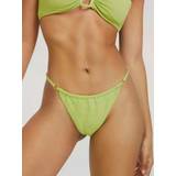 Grøn - Polyamid Badetøj Hunkemöller Bikinitruser Lime Green Fiji lurex high leg r Bikinis