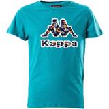 Kappa Tøj Kappa Logo Berk Turquoise, Unisex, Tøj, T-shirt, Turkis