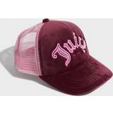 Juicy Couture Hovedbeklædning Juicy Couture Buzenval Raised Embroidery Velour Trucker Hat Kasketter Tawny Port