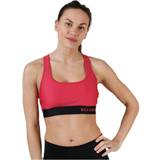 Sports-BH'er - Træningstøj Under Armour Mid Crossback Pink, Female, Tøj, Sports-bh, Løb, Lyserød