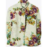 Tory Burch Viskose Overdele Tory Burch Floral satin blouse multicoloured