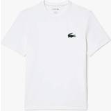 Lacoste Herre T-shirts Lacoste Cotton Jersey Lounge T-shirt White Green