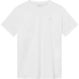 Knowledge Cotton Apparel Herre T-shirts Knowledge Cotton Apparel Loke Badge T-shirt, Bright White