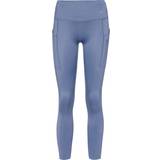 48 - Blå - Høj talje Bukser & Shorts Nike Go-7/8-leggings med højt støtteniveau, mellemhøj talje og lommer til kvinder blå EU 48-50