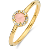 Rosa Ringe Spirit Icons Euphoria Pink ring forgyldt sølv m. krystal cz str. 54