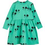 Mini Rodini 92 Kjoler Mini Rodini Girls Green Organic Cotton Ritzratz Dress 18-36 month