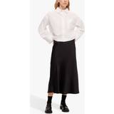 Selected Sort Nederdele Selected Satin Midi Skirt