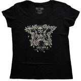Pink - Skind Overdele ROCK OFF women's t-shirt Guns N' Roses Skeleton Black