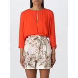 Dame - Jersey Overtøj Jacket TWINSET Woman colour Coral Coral