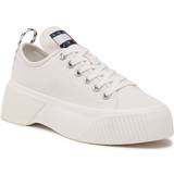 Denim - Hvid Sko Tommy Jeans – Vita platåsneakers denim-Vit/a