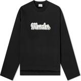 Moncler Dame Sweatere Moncler Black Appliqué Sweatshirt 999 Black