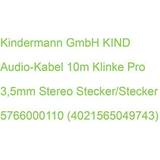 Kindermann 3,5 mm kabler Kindermann Audio-Kabel Klinke 5766000110 Pro 10
