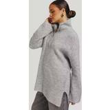 Selected Dame - Viskose Sweatere Selected Half-zip Pullover