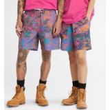 Timberland Pink Tøj Timberland All Gender Printed Woven Shorts In Print Pink Unisex