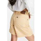 Dame - Guld Shorts Lee – Stella – Guldfärgade a-linjeformade jeansshorts
