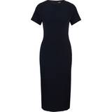 44 - Blå - Lange kjoler BOSS Short-sleeved dress in stretch fabric