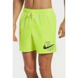 Nike Grøn Badetøj Nike Swimming – Essentials – Limegröna badshorts på 5-tum med stor logga-Grön/a